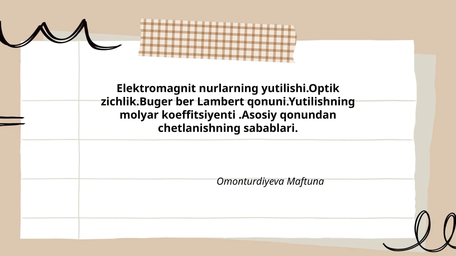Elektromagnit nurlarning yutilishi