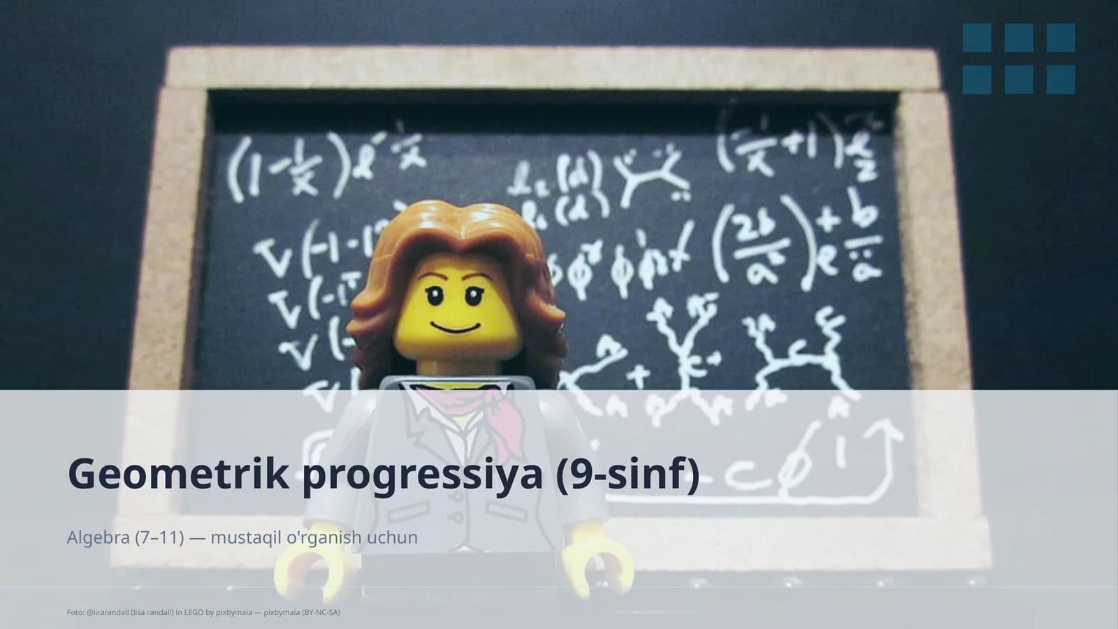 Geometrik progressiya (9-sinf)