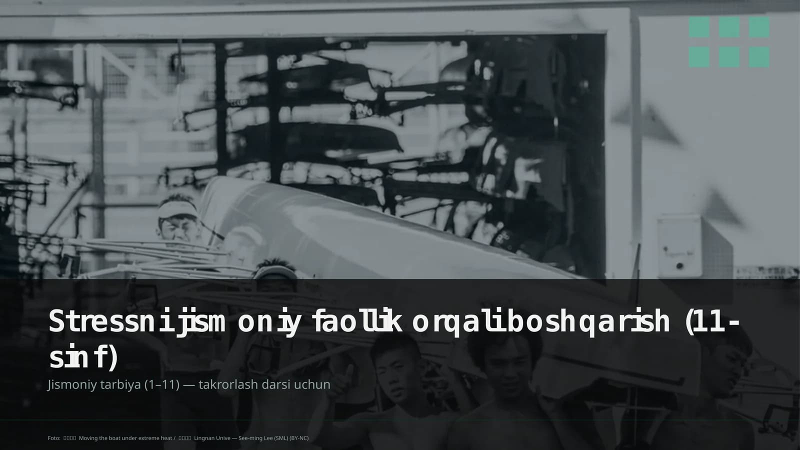 Stressni jismoniy faollik orqali boshqarish (11-sinf)