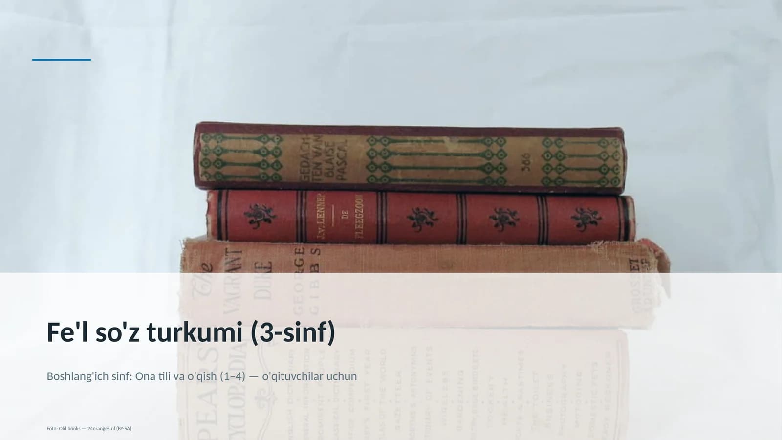Fe'l so'z turkumi (3-sinf)