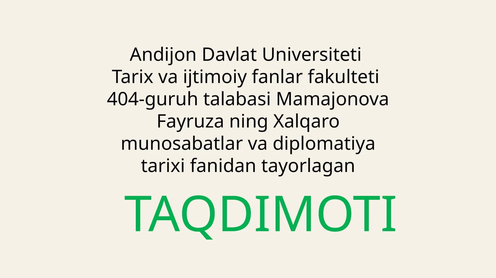 QADIMGI XITOY DIPLOMATIYASI Zhoudan Tanggacha bo‘lgan davrda marosim, savdo va qudrat uyg‘unligi