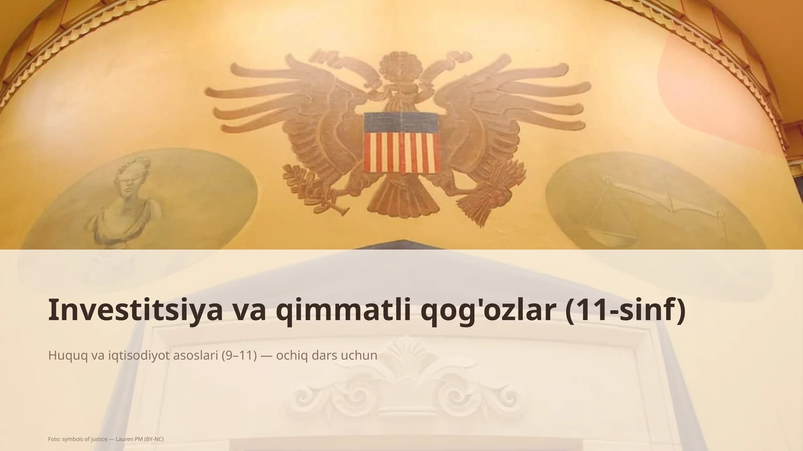 Investitsiya va qimmatli qog'ozlar (11-sinf)