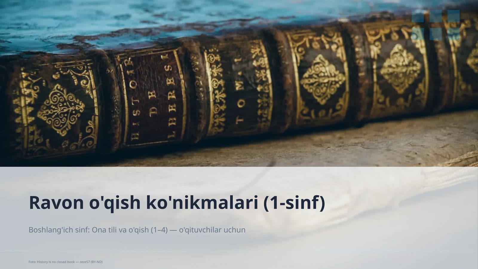 Ona tili va o'qish (1–4) — o'qituvchilar uchun