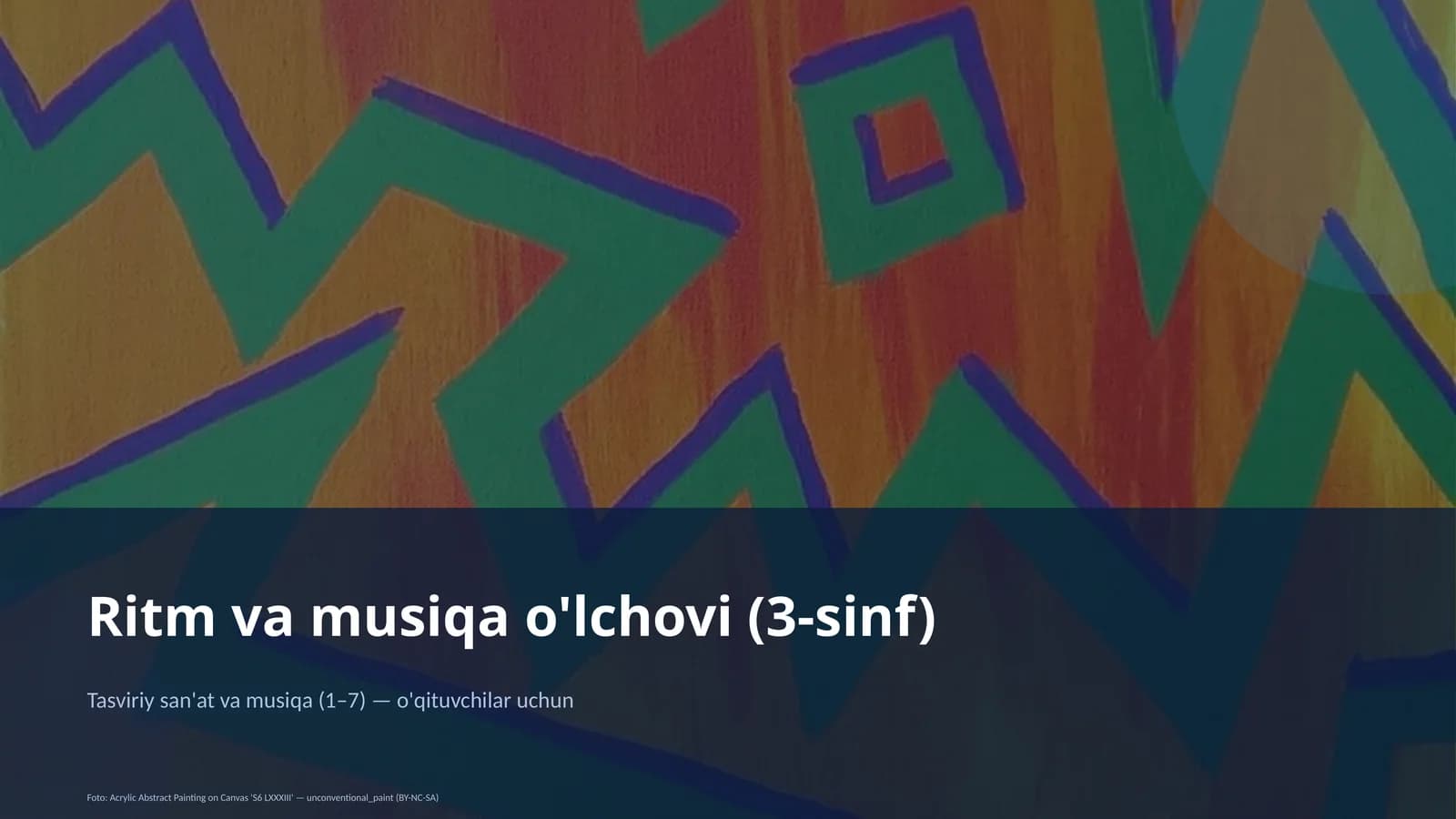 Tasviriy san'at va musiqa (1–7)
