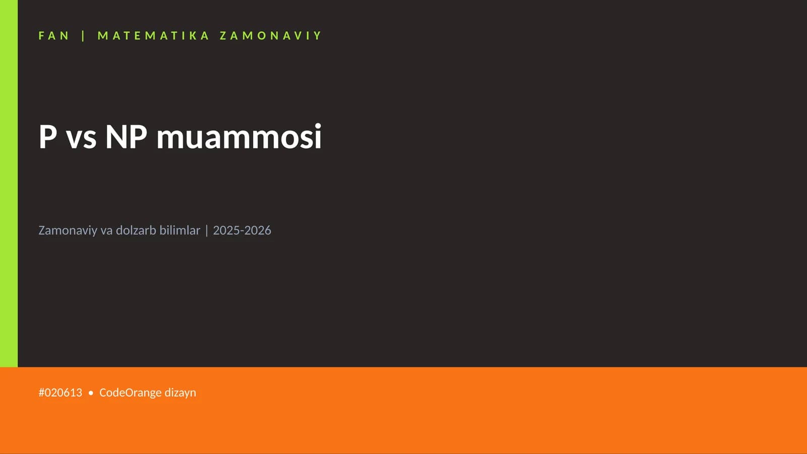Matematika Zamonaviy