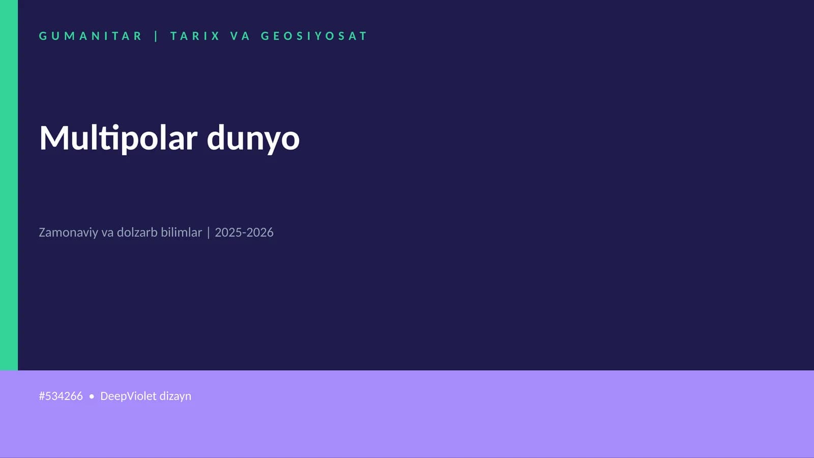 Multipolar dunyo