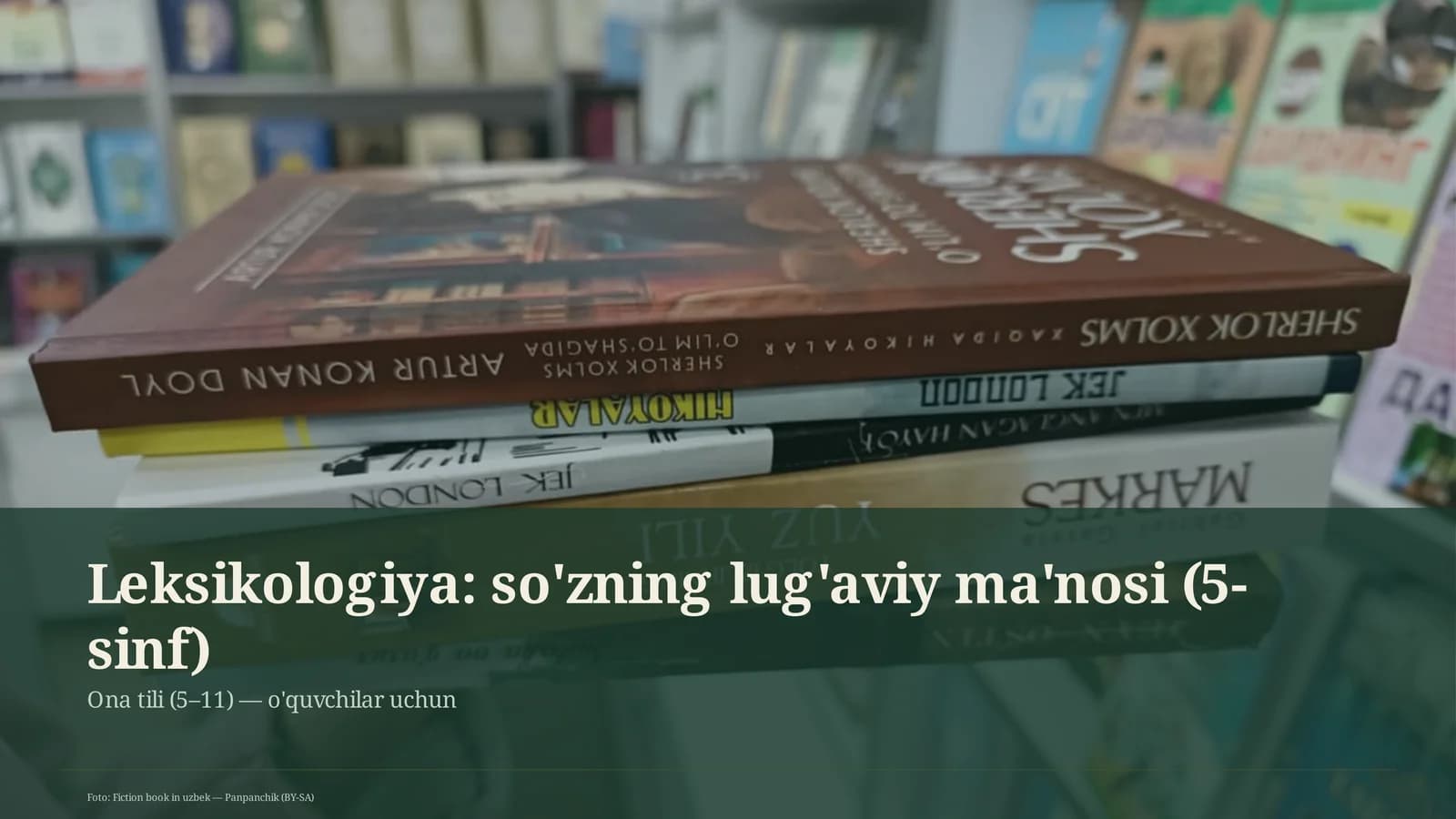 Leksikologiya: so'zning lug'aviy ma'nosi (5-sinf)