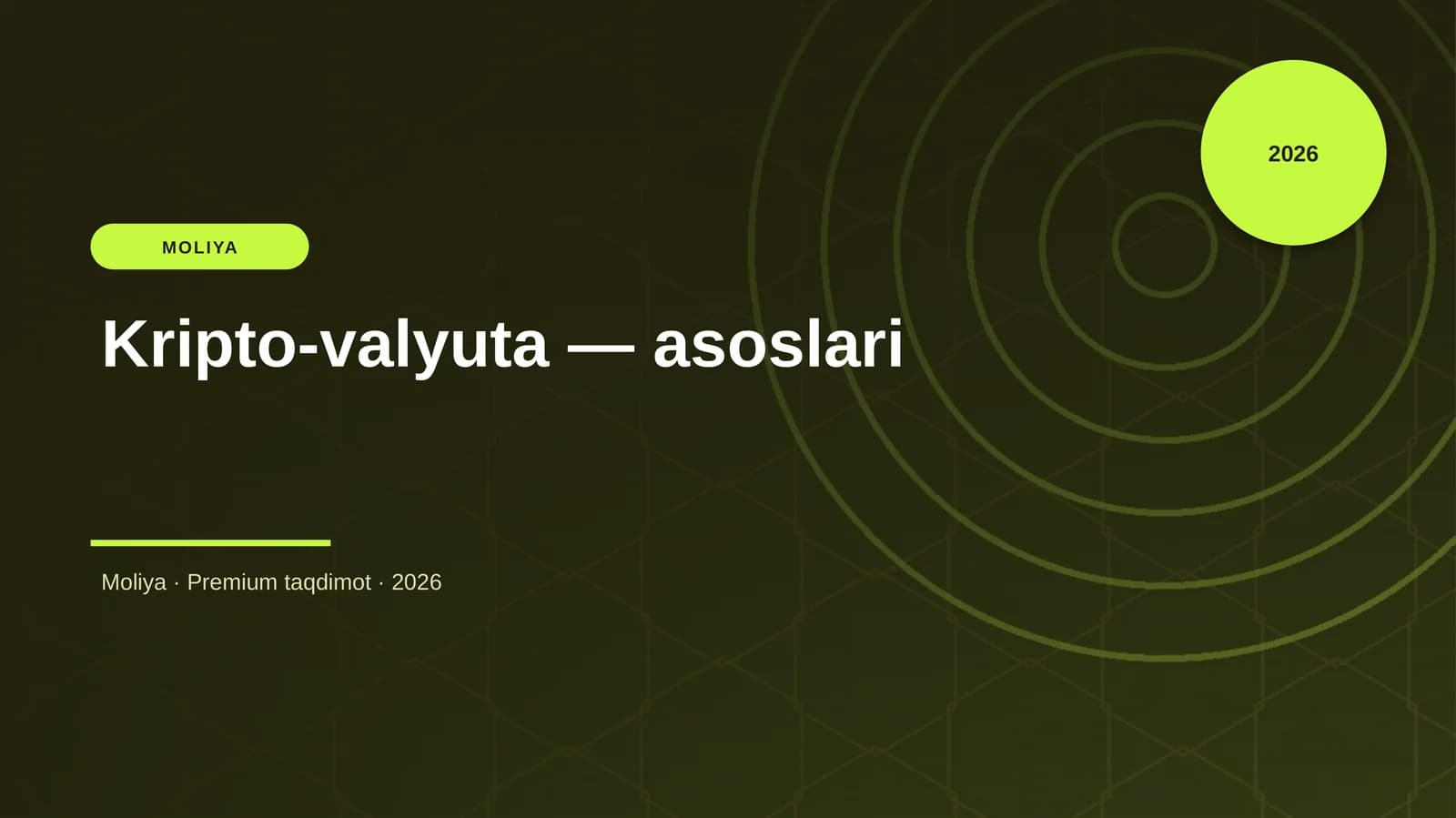 Kripto-valyuta — asoslari
