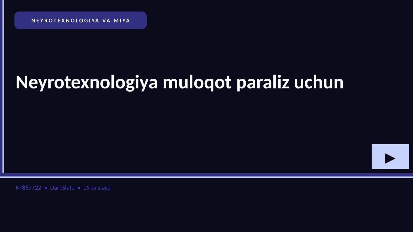 NEYROTEXNOLOGIYA VA MIYA
