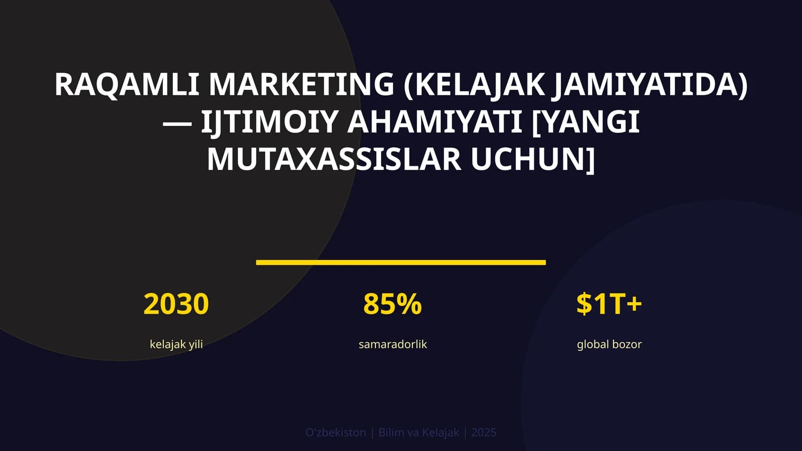 Raqamli marketing (kelajak jamiyatida) — ijtimoiy ahamiyati [yangi mutaxassislar uchun]