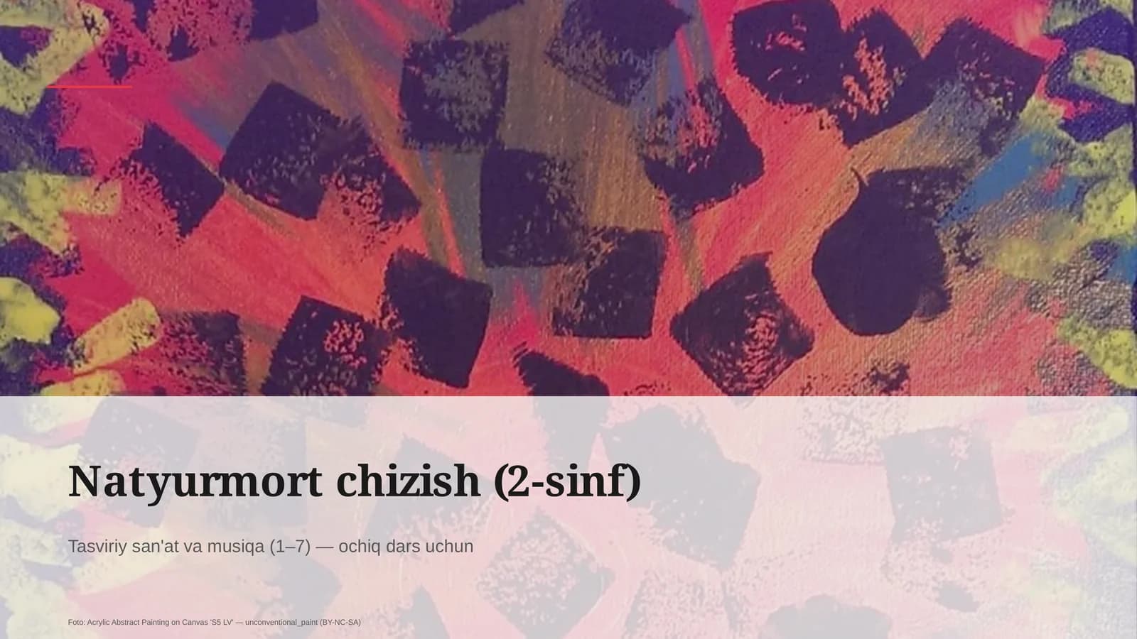 Natyurmort chizish (2-sinf)
