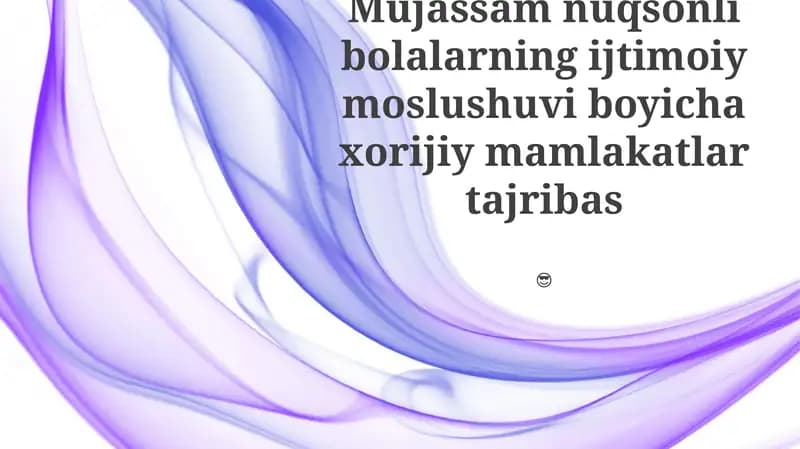 Chet eldagi Inklyuziv Ta'lim Modellari