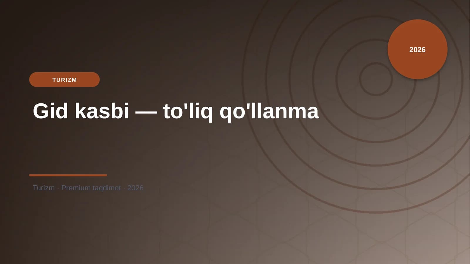 Gid kasbi — to'liq qo'llanma