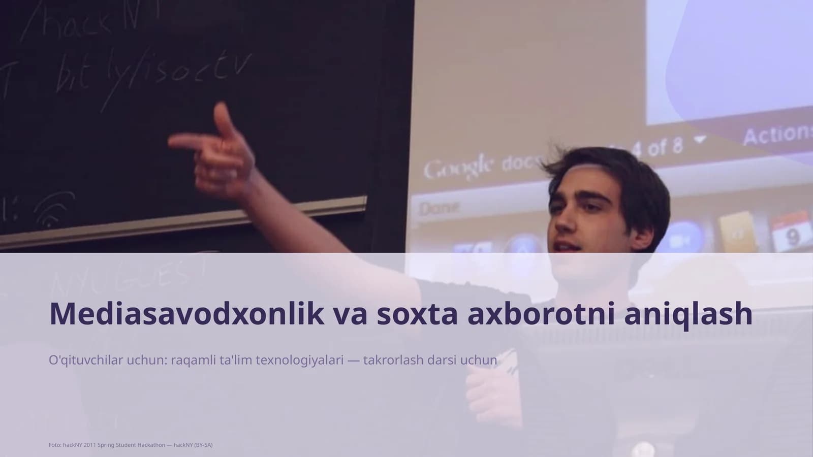Mediasavodxonlik va soxta axborotni aniqlash