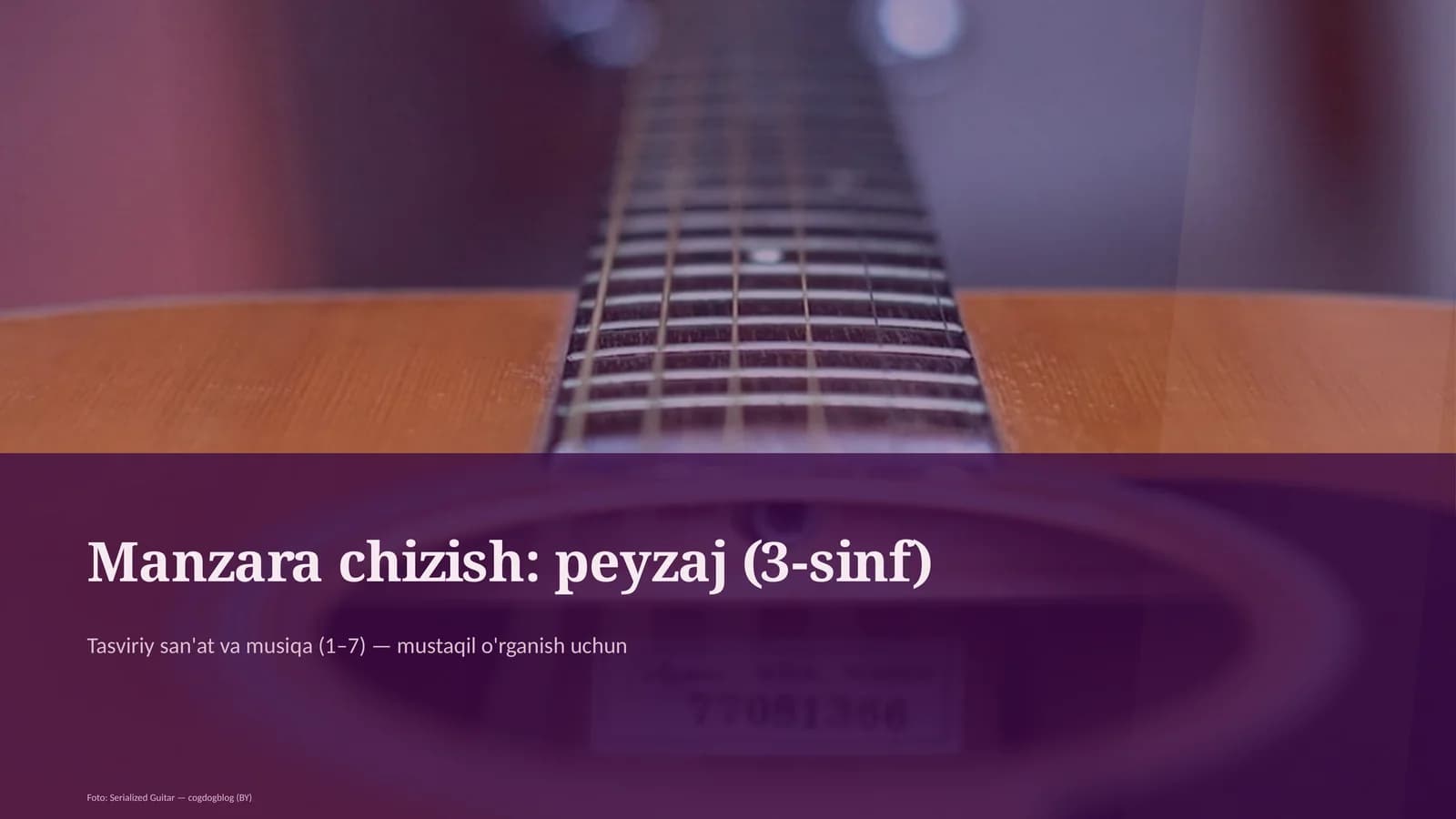 Manzara chizish: peyzaj (3-sinf)