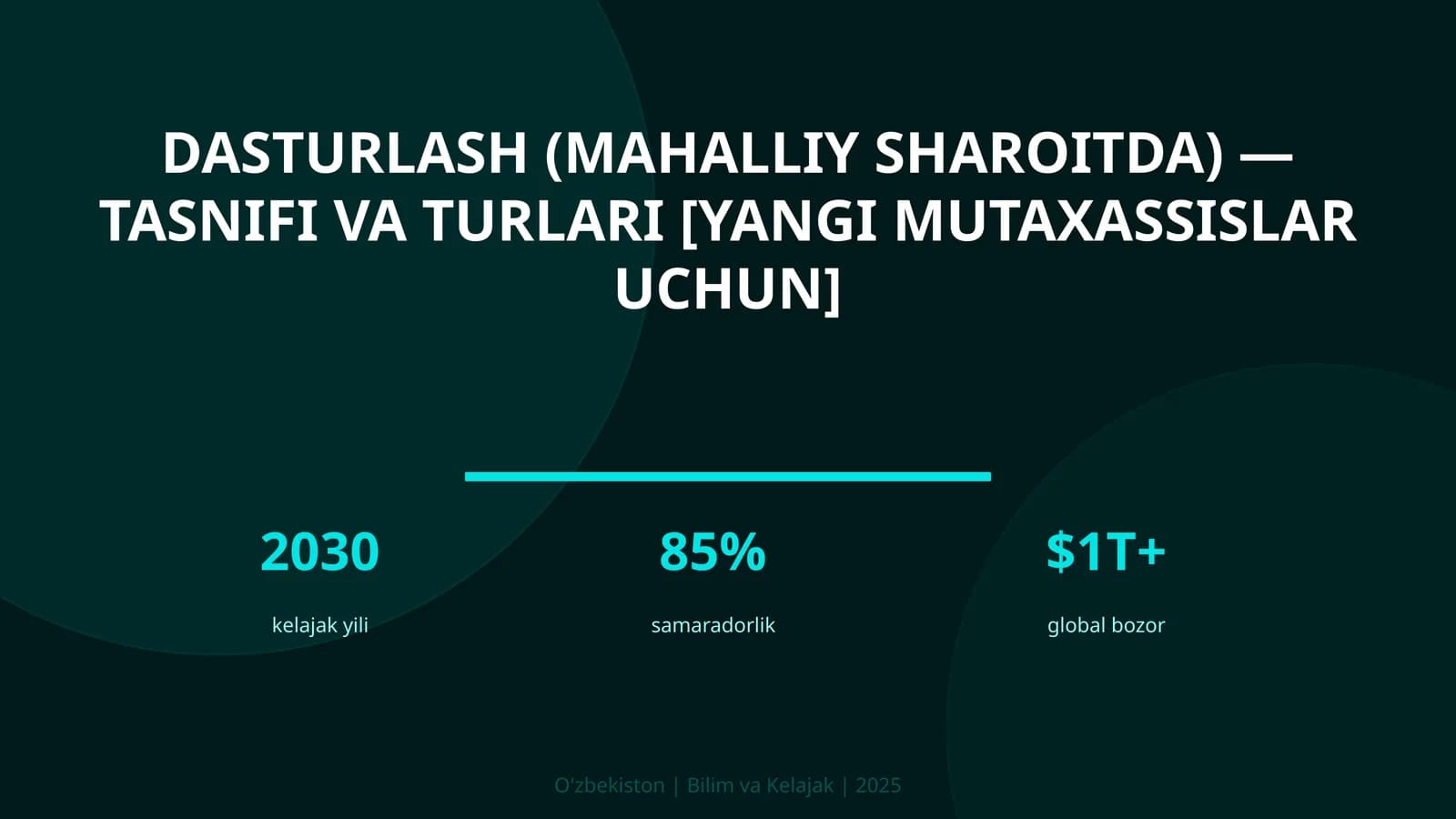 Dasturlash (mahalliy sharoitda) — tasnifi va turlari [yangi mutaxassislar uchun]