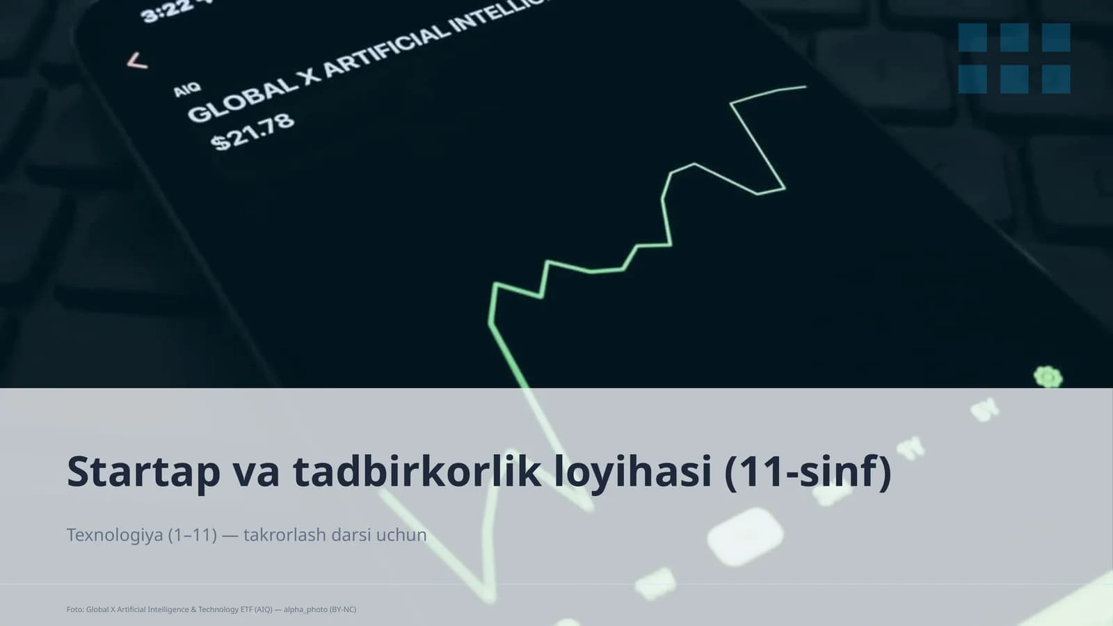Startap va tadbirkorlik loyihasi (11-sinf)