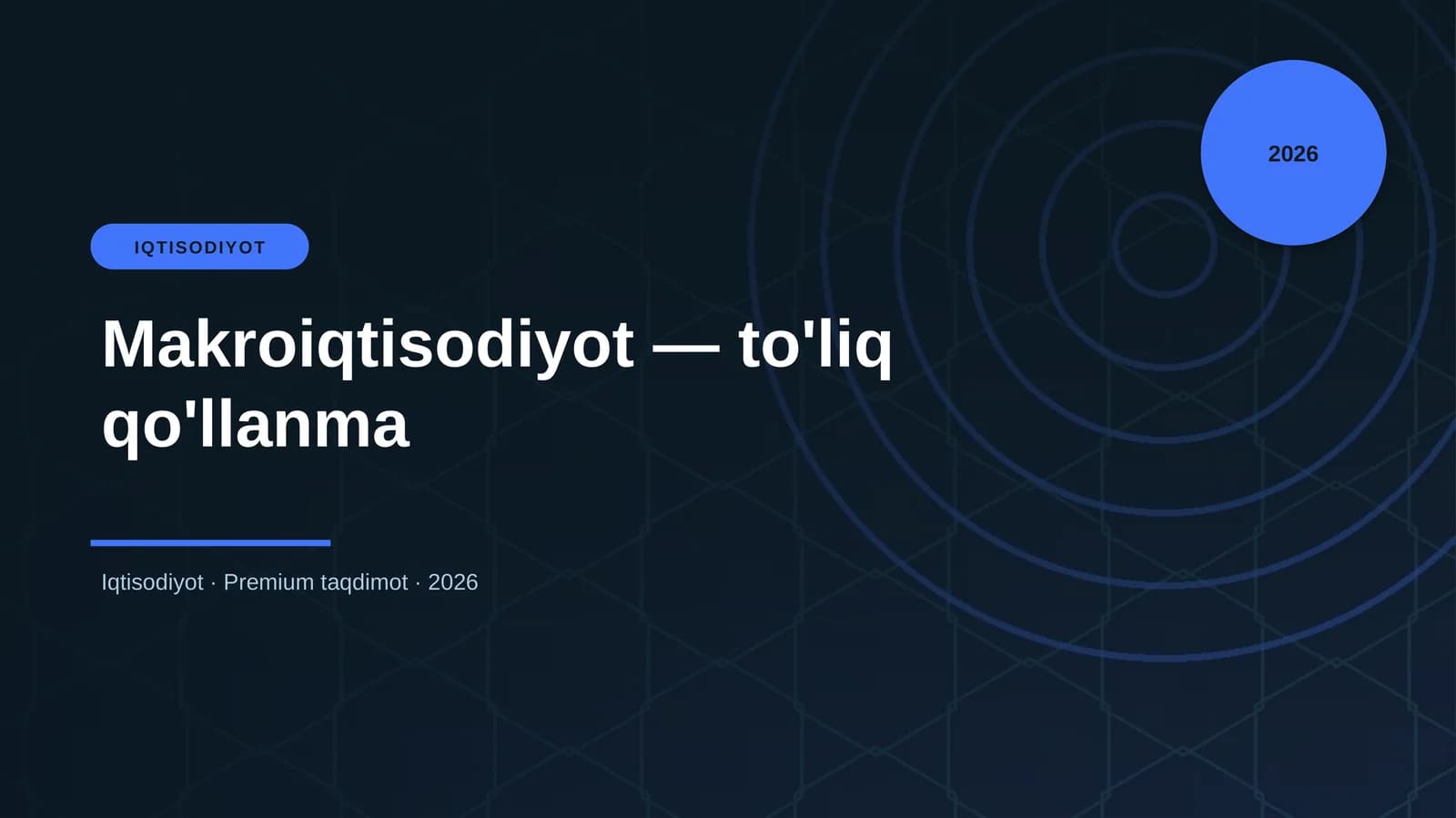 Makroiqtisodiyot — to'liq qo'llanma