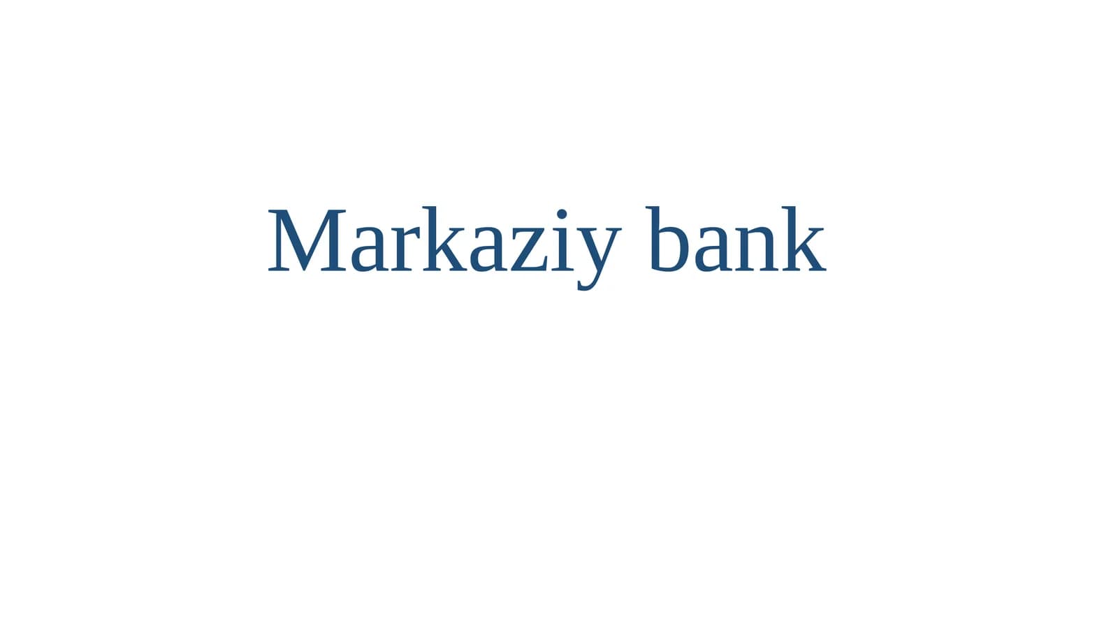 Markaziybank