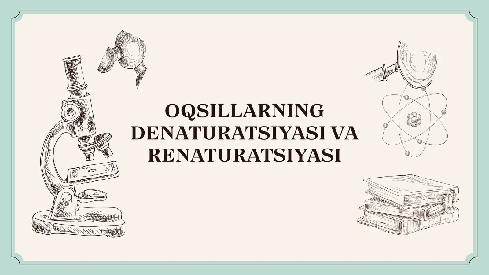 Denaturatsiya tushunchasi