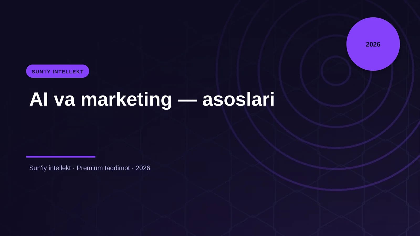AI va marketing — asoslari