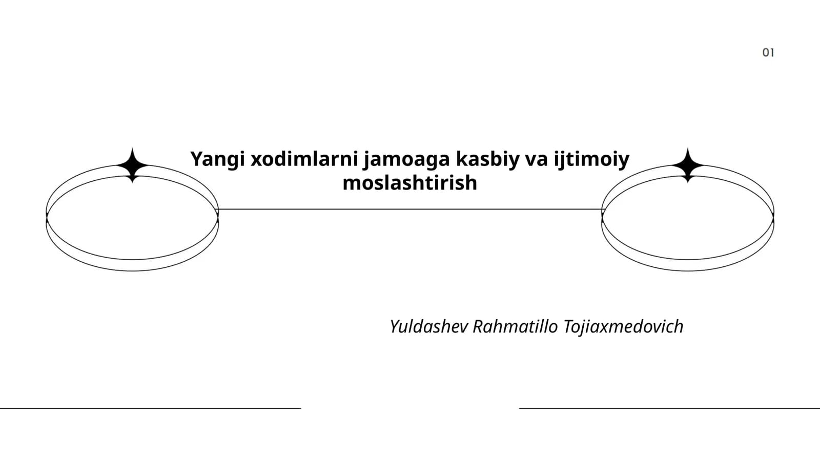 Yangi xodimlarni jamoaga kasbiy va ijtimoiy moslashtirish