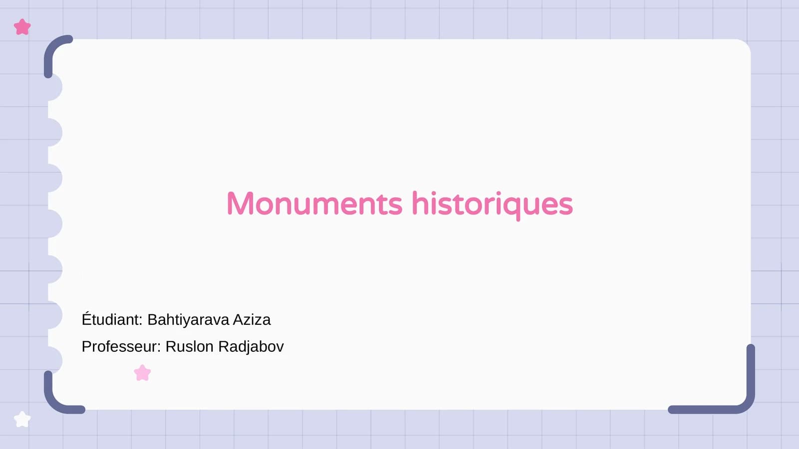 Monuments historiques