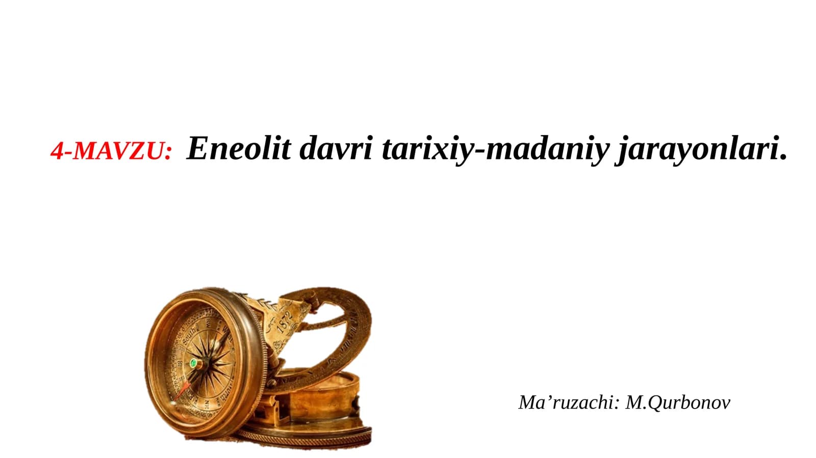 Eneolitdavri tarixiy-madaniy jarayonlari