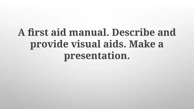 First Aid Manual