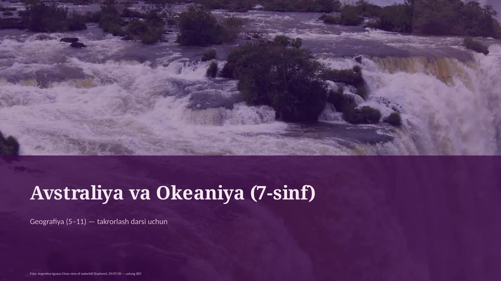 Avstraliya va Okeaniya (7-sinf)