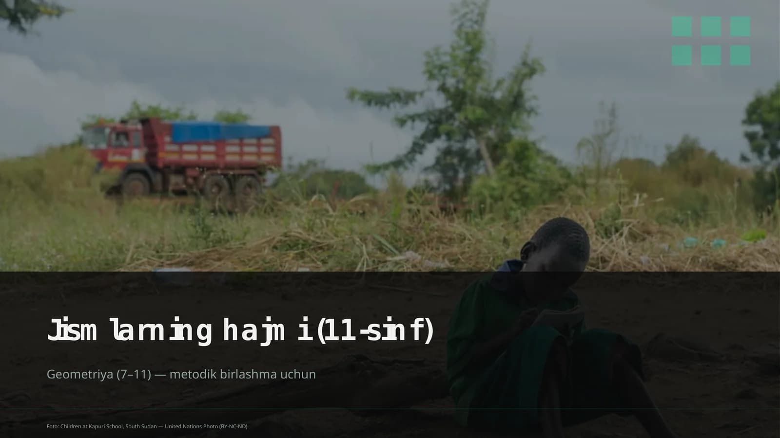 Jismlarning hajmi (11-sinf)