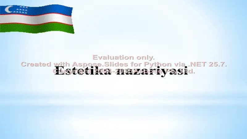Estetika nazariyasi