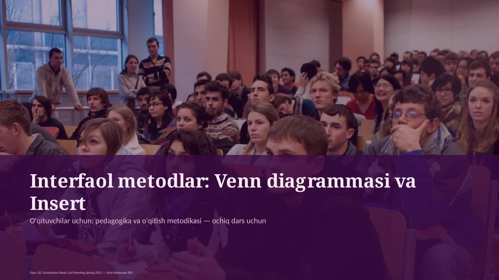 Interfaol metodlar: Venn diagrammasi va Insert