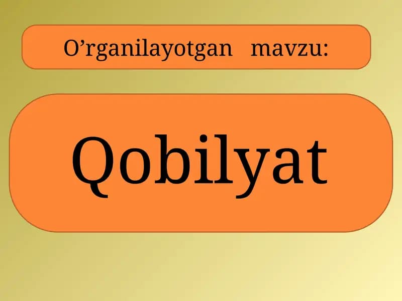 Qobilyat