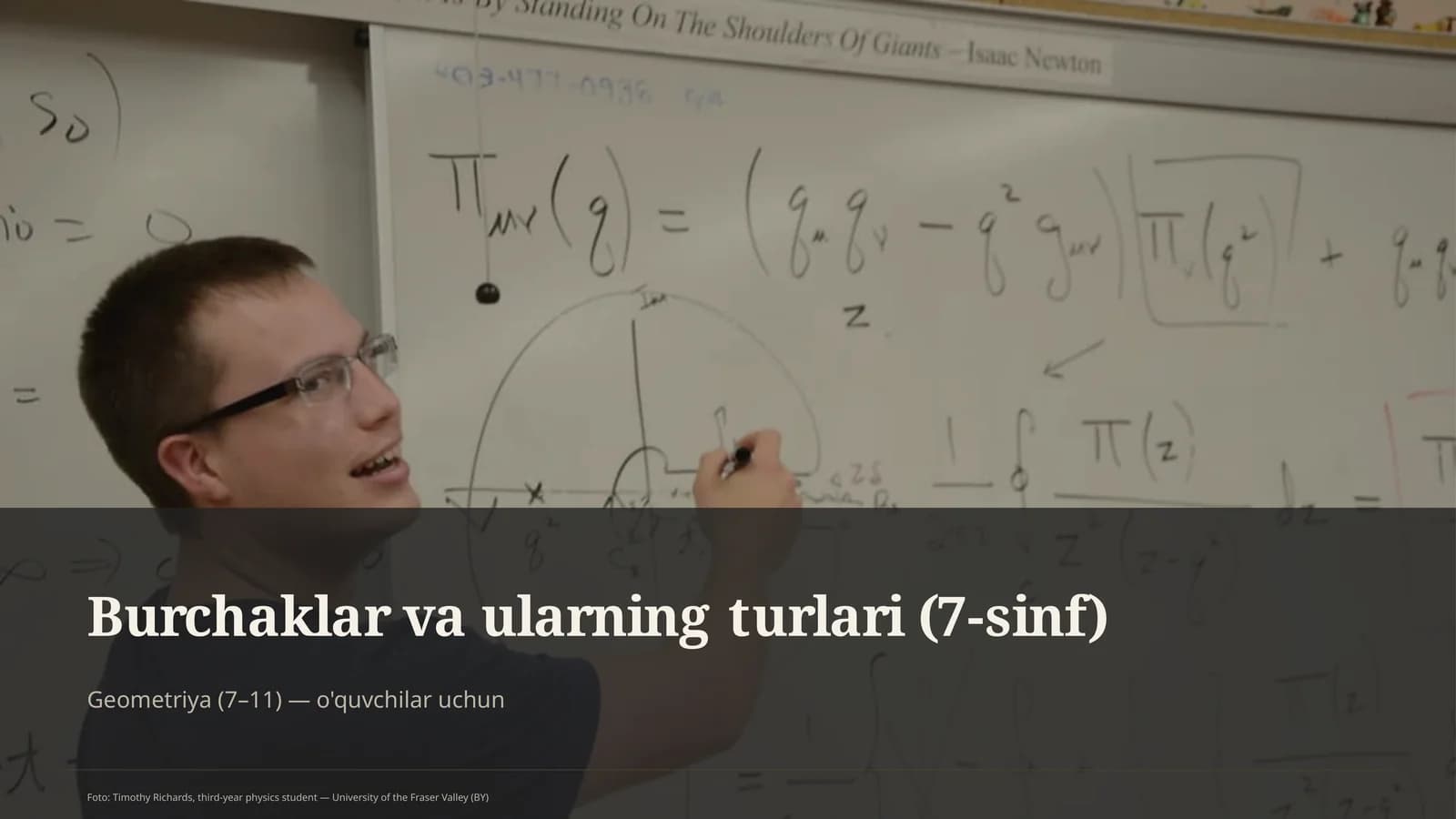 Burchaklar va ularning turlari (7-sinf)