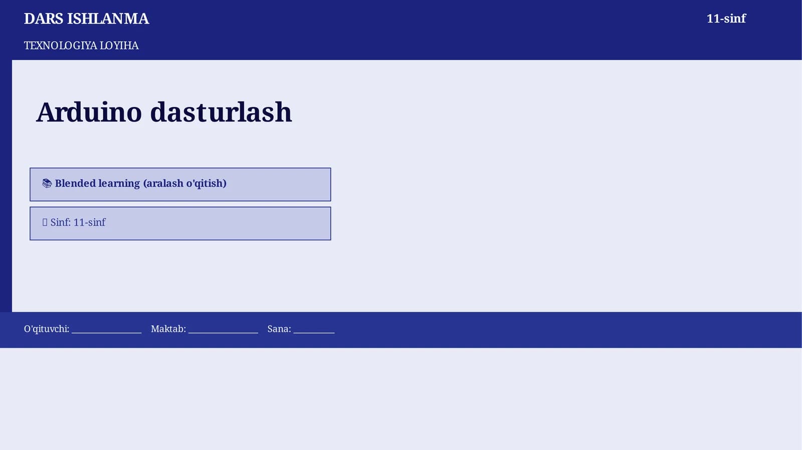 Arduino dasturlash