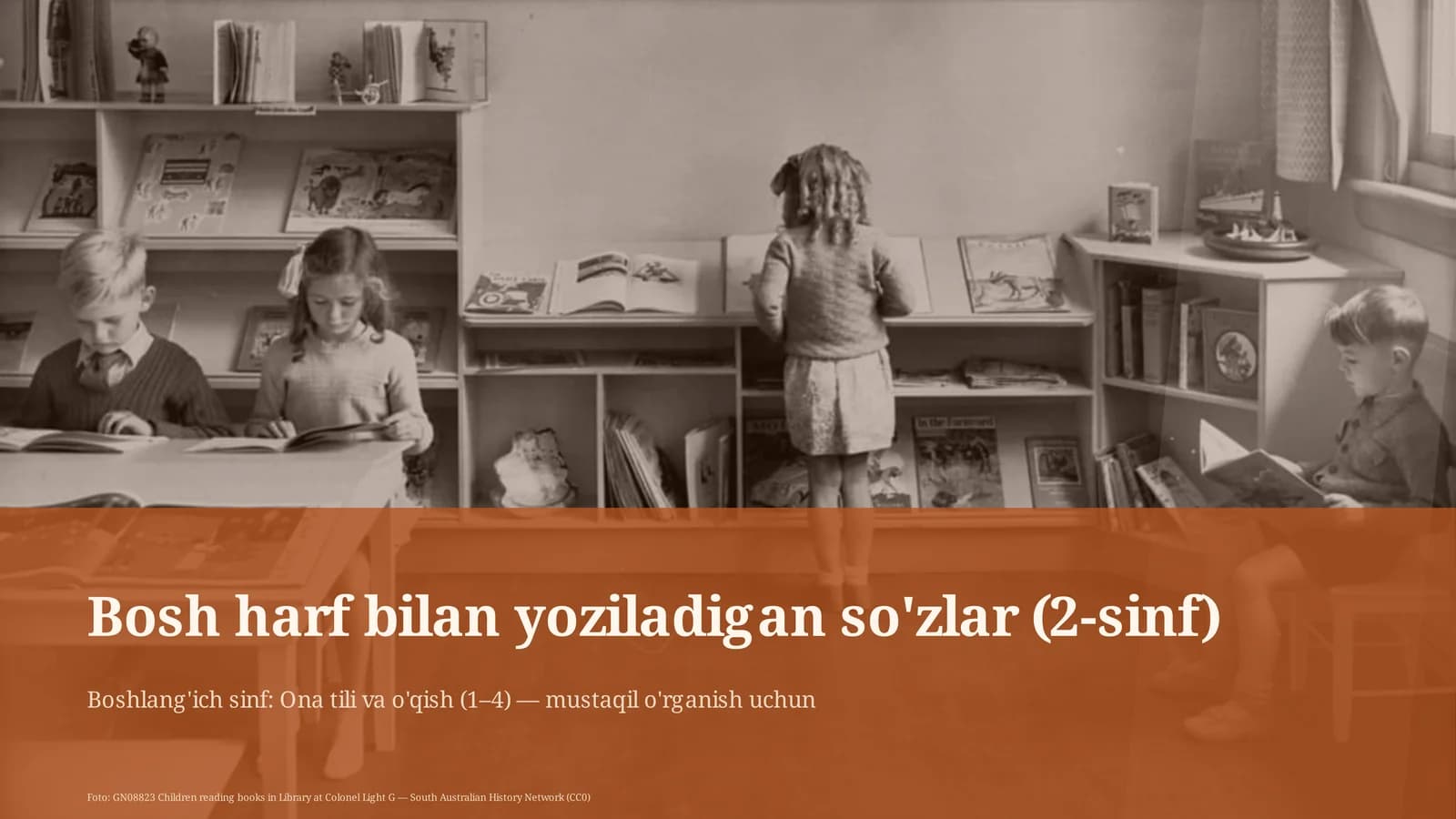 Bosh harf bilan yoziladigan so'zlar (2-sinf)