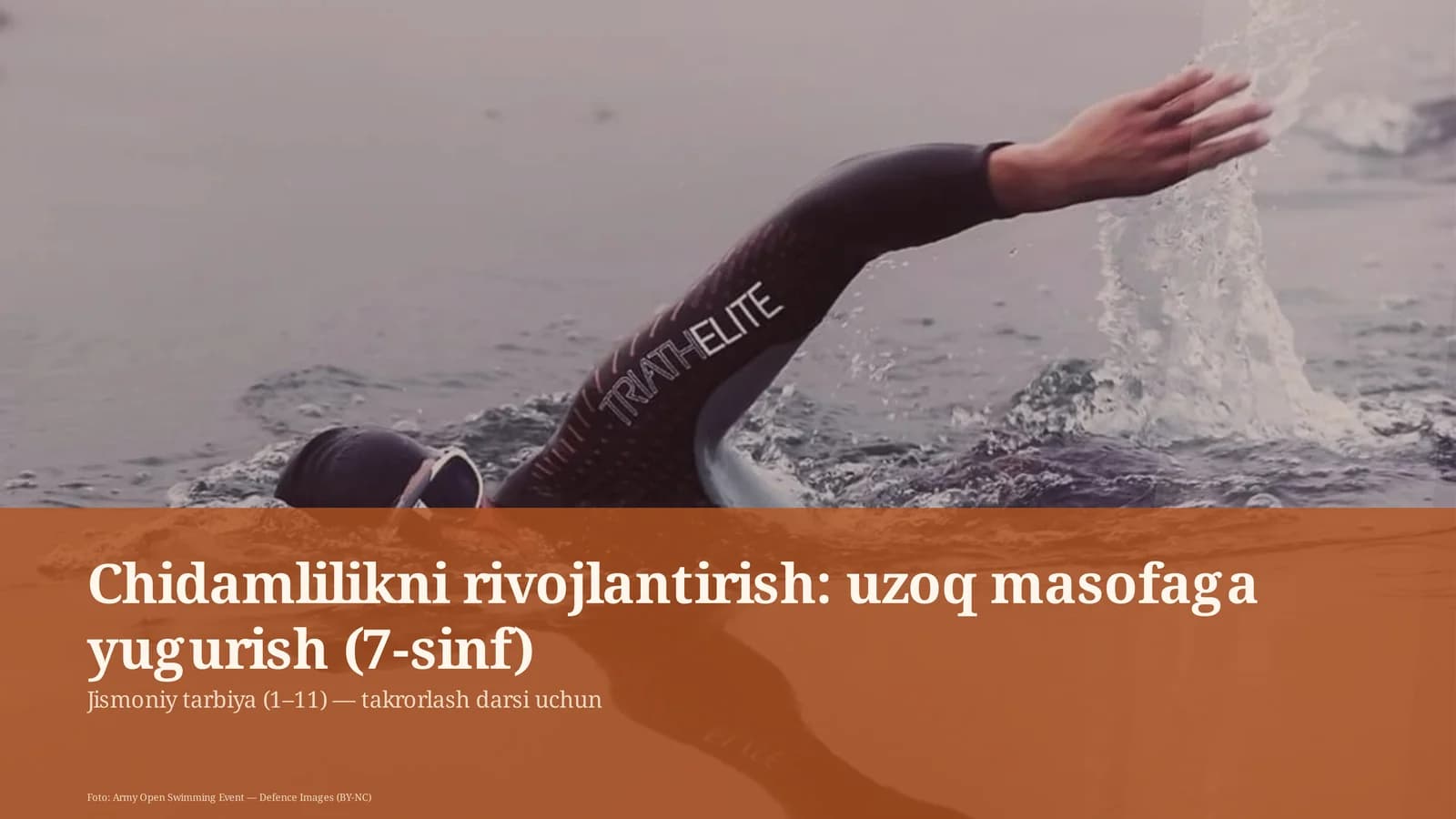 Chidamlilikni rivojlantirish: uzoq masofaga yugurish (7-sinf)