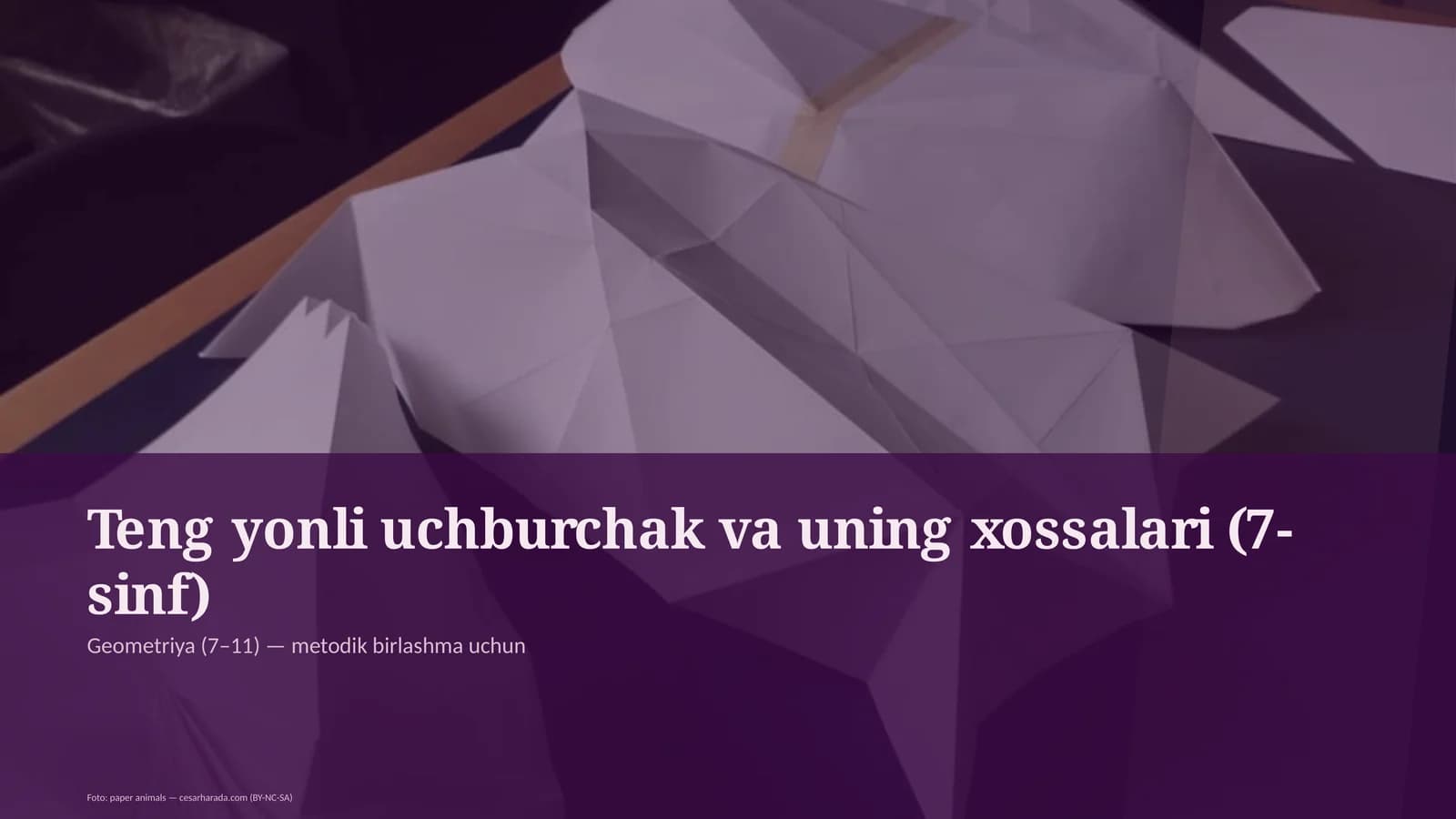 Geometriya (7–11) — metodik birlashma uchun