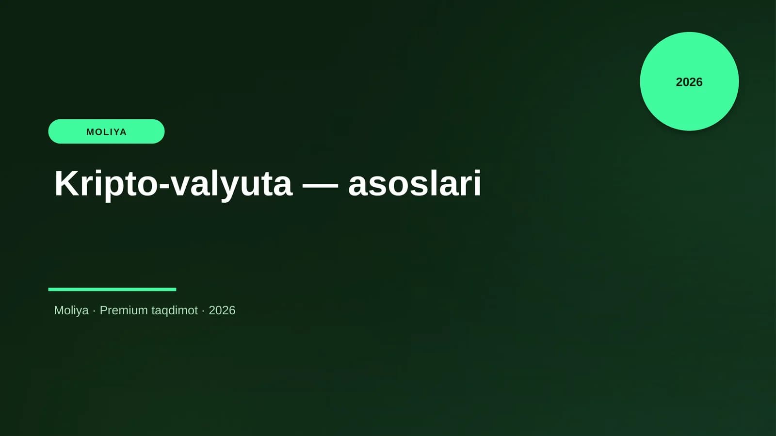 Kripto-valyuta — asoslari