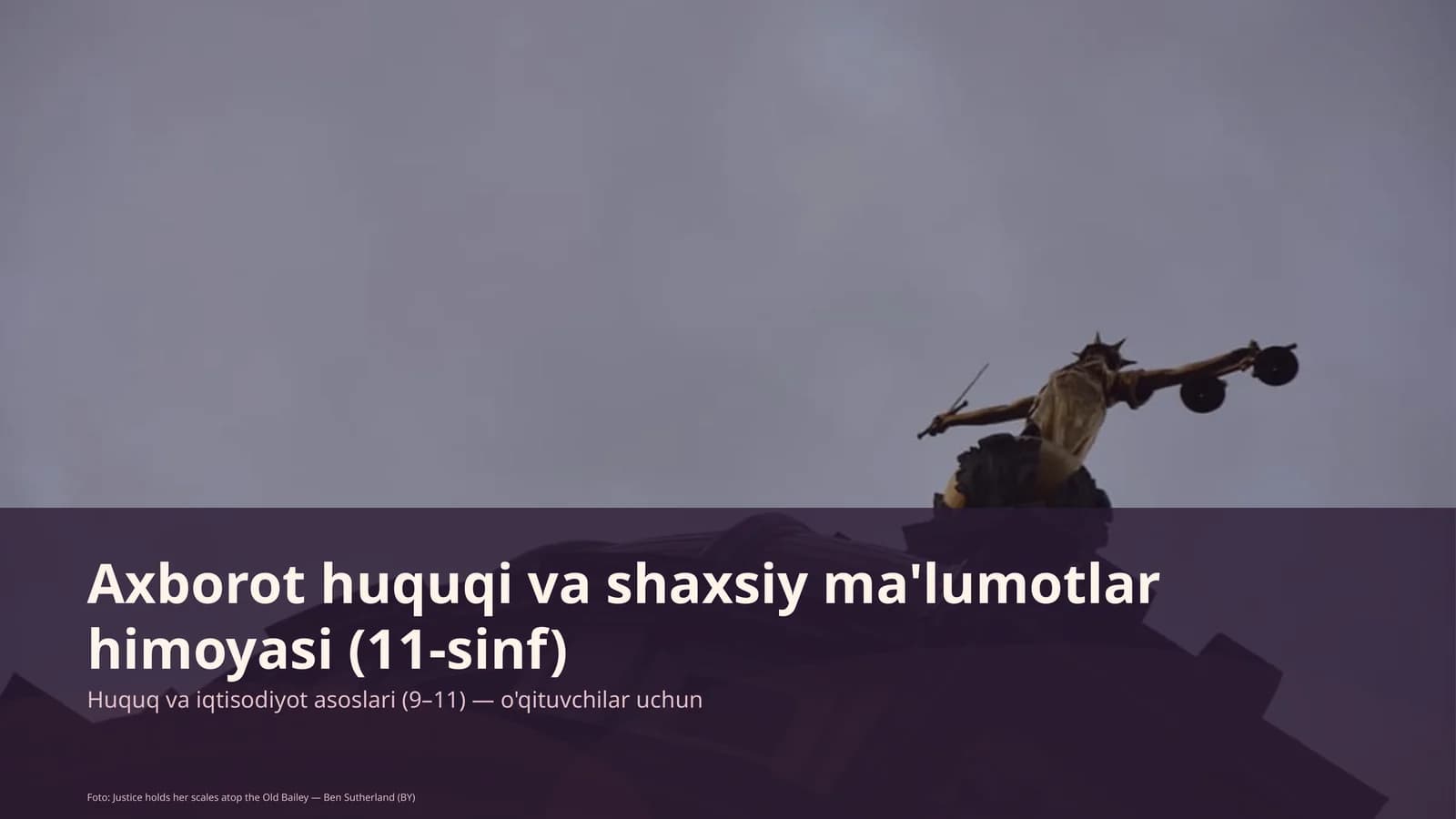 Huquq va iqtisodiyot asoslari (9–11)