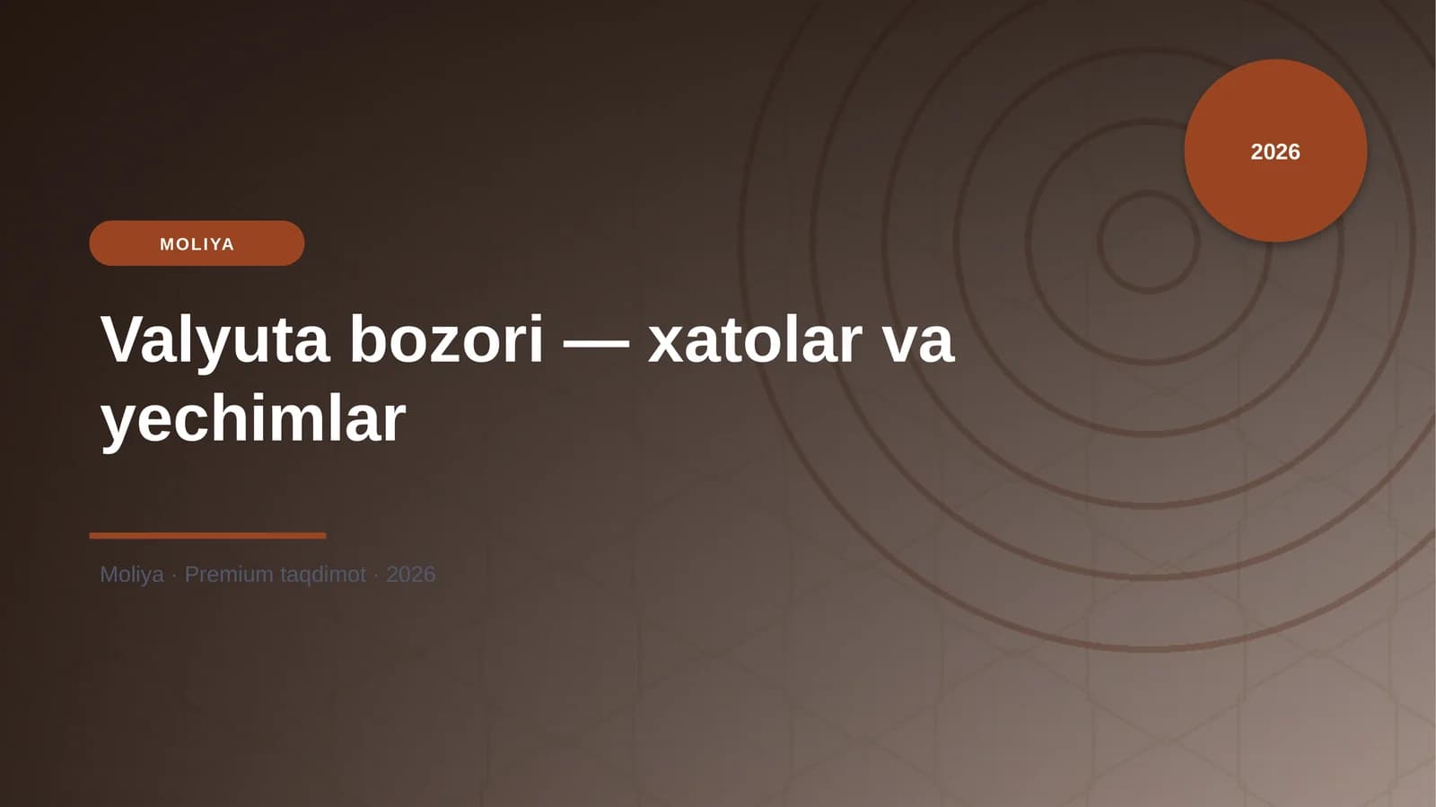 Valyuta bozori — xatolar va yechimlar
