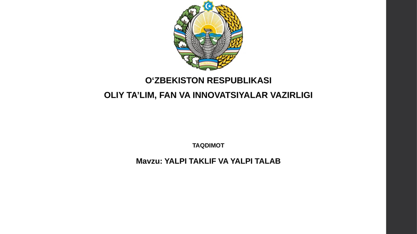 YALPI TAKLIF VA YALPITALAB
