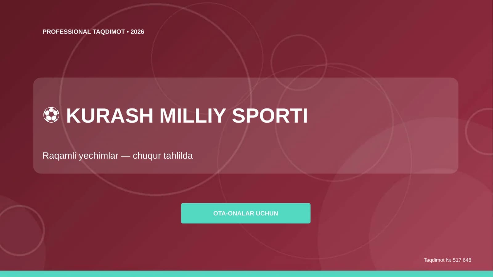 Kurash Milliy Sporti: Raqamli Yechimlar (chuqur tahlilda)
