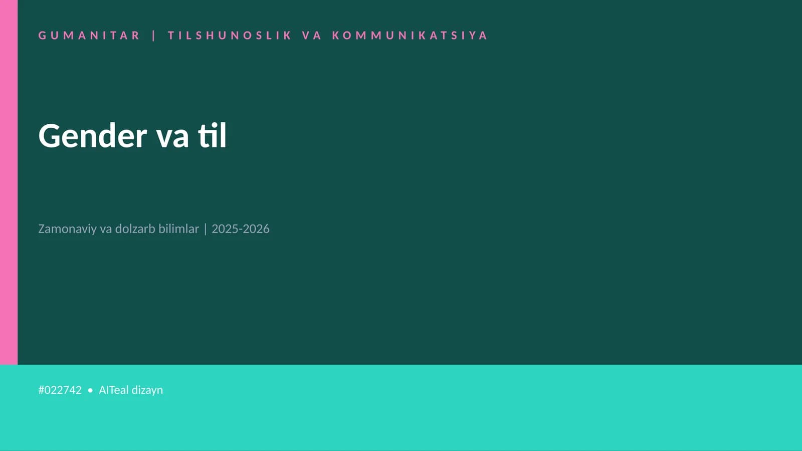 Gender va til