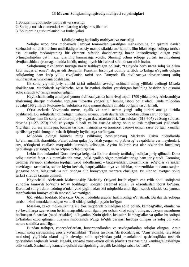 Soliq tizimi