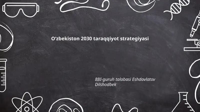 Oʻzbekiston 2030 taraqqiyot strategiyasi