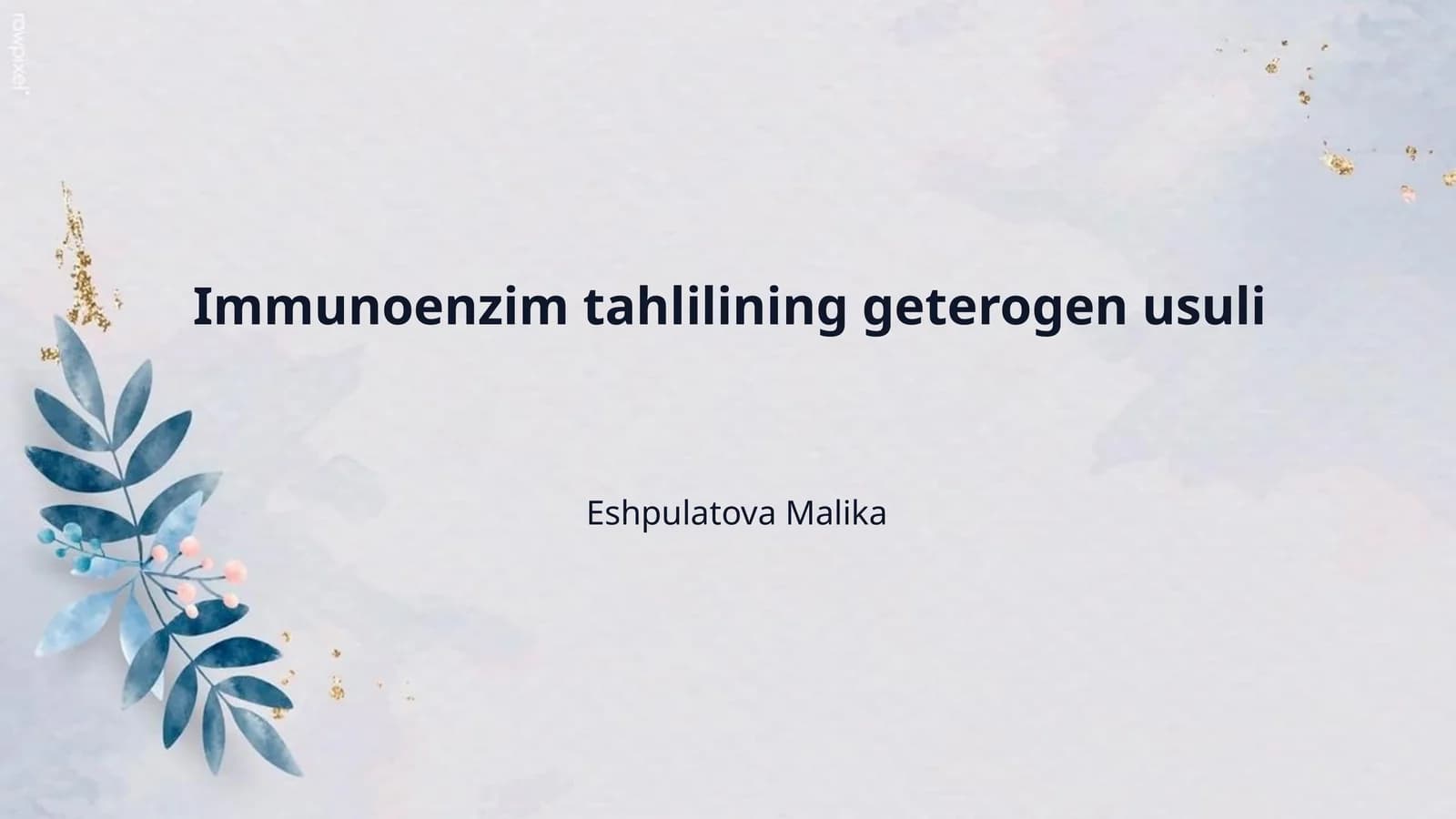 Immunoenzim tahlilining geterogen usuli