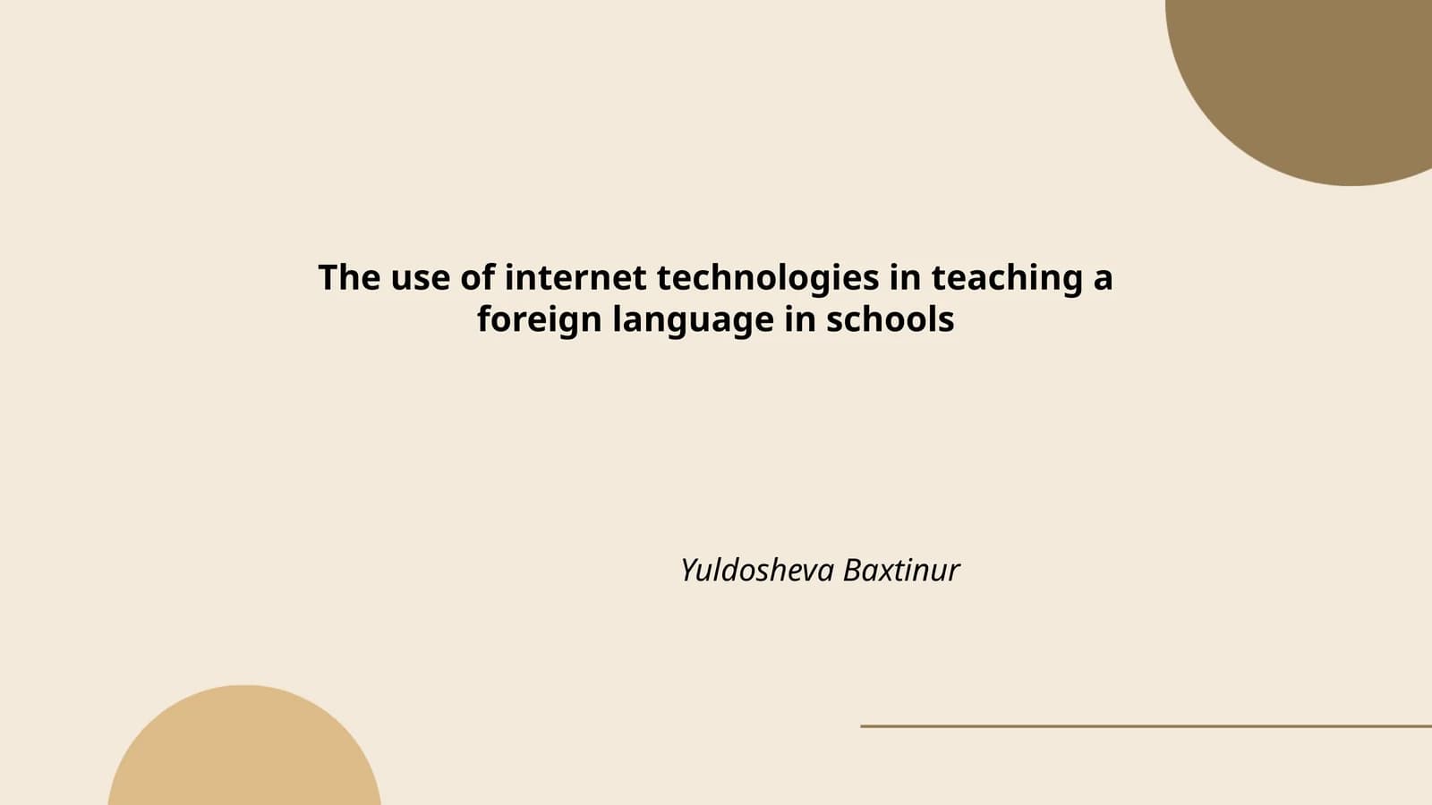 Integration of Virtual Reality in Language Learning