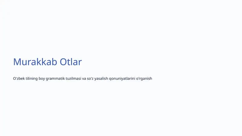 Murakkab Otlar